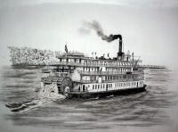 Riverboats - The Delta Queen - Ink